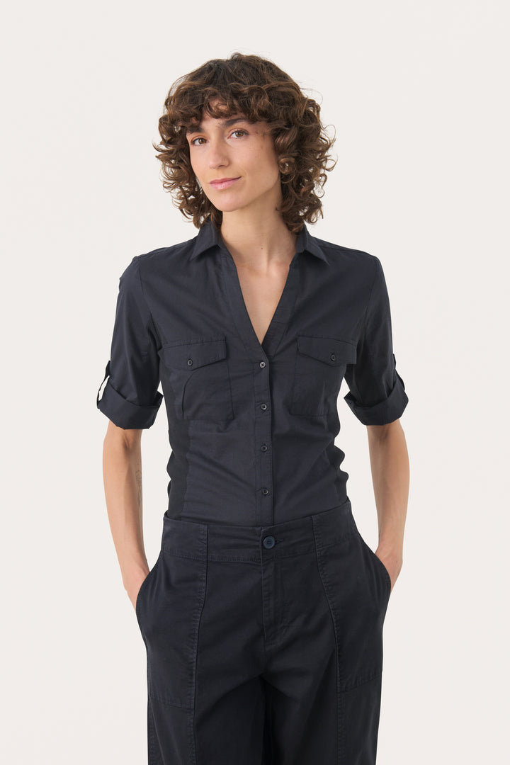 Part Two Cortnia Shirt 30305975 Dark Navy