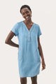 Part Two Kaminas Dress  30306740  Light Blue Denim