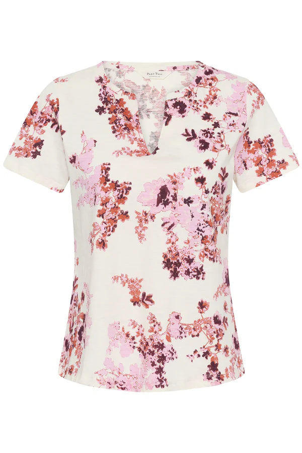Part Two Gesinas Top 30307288  Pink Shadow Flower Print