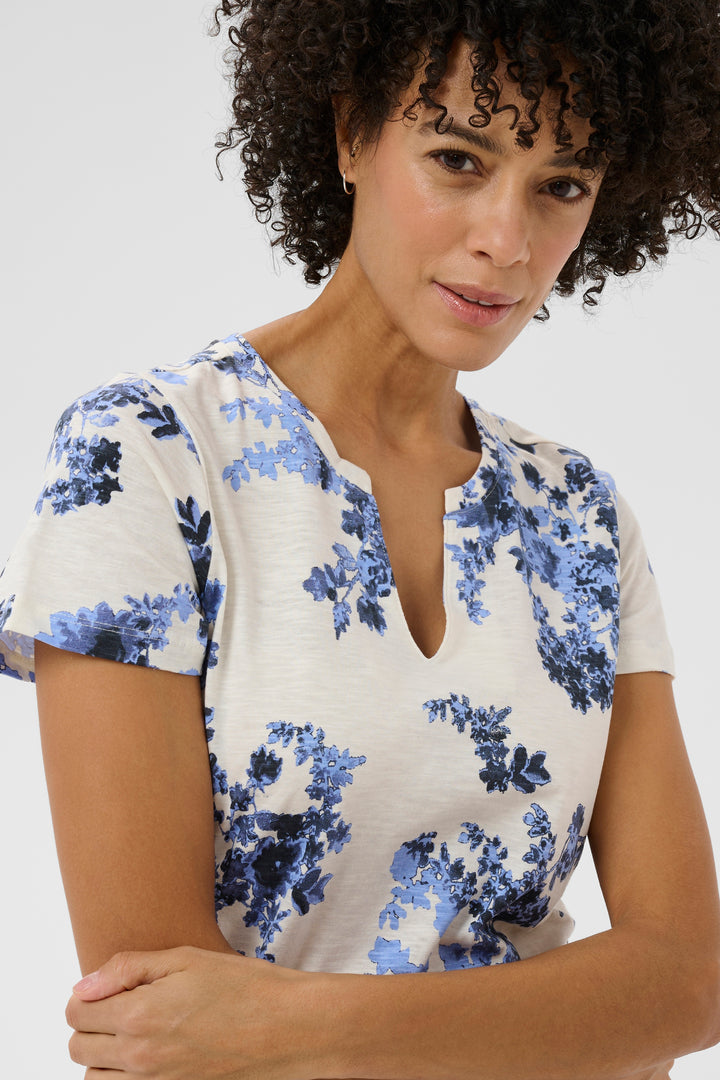 Part Two Gesinas Top 30307288  Blue Shadow Flower Print