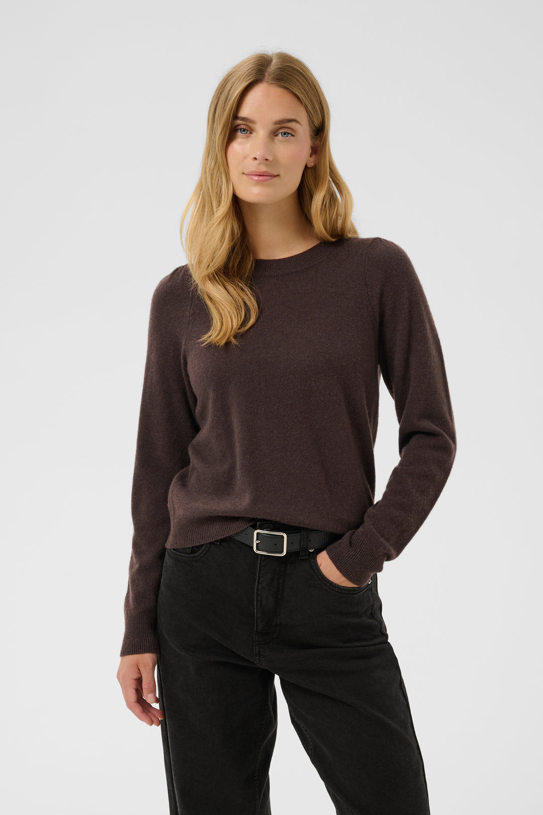 Part Two Evina Pullover  30307337  Mole Melange