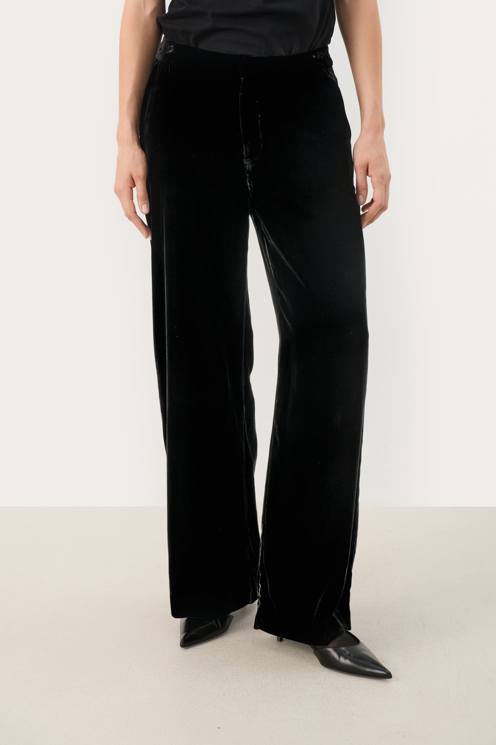 Part Two Ninnea Velvet Trouser  30309039  Black