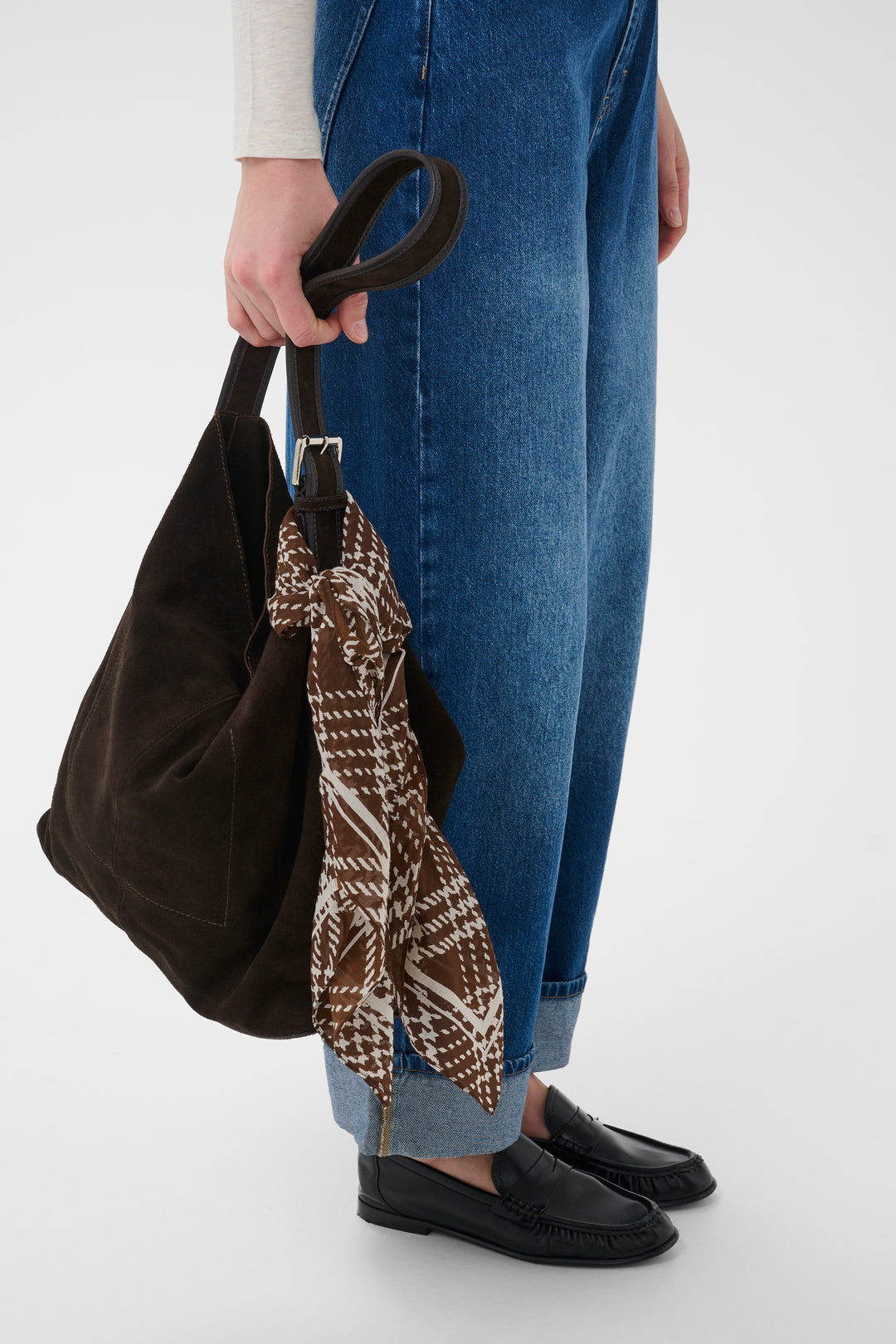 Part Two Phi Scarf 30309304 Brown Check