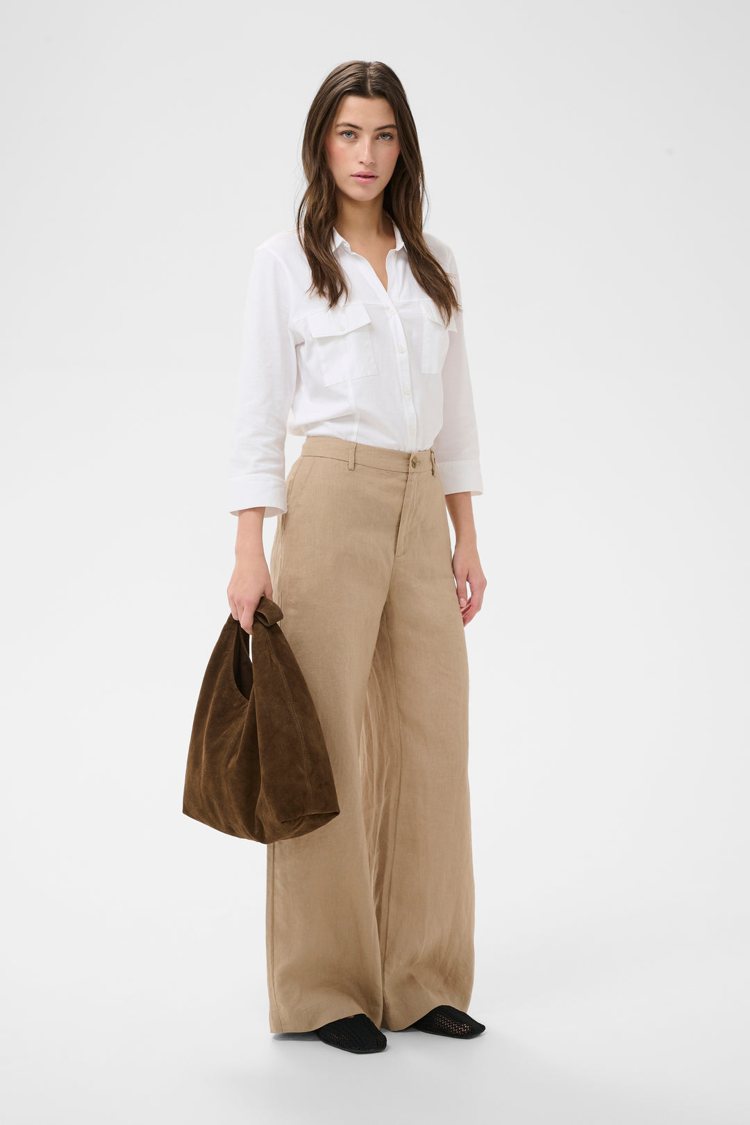 Part Two Ninnes Trouser  30309564 Silver Mink