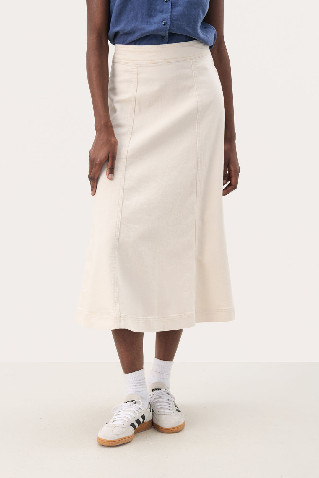 Part Two Rachida Skirt  30309597  Natural Nepse Denim