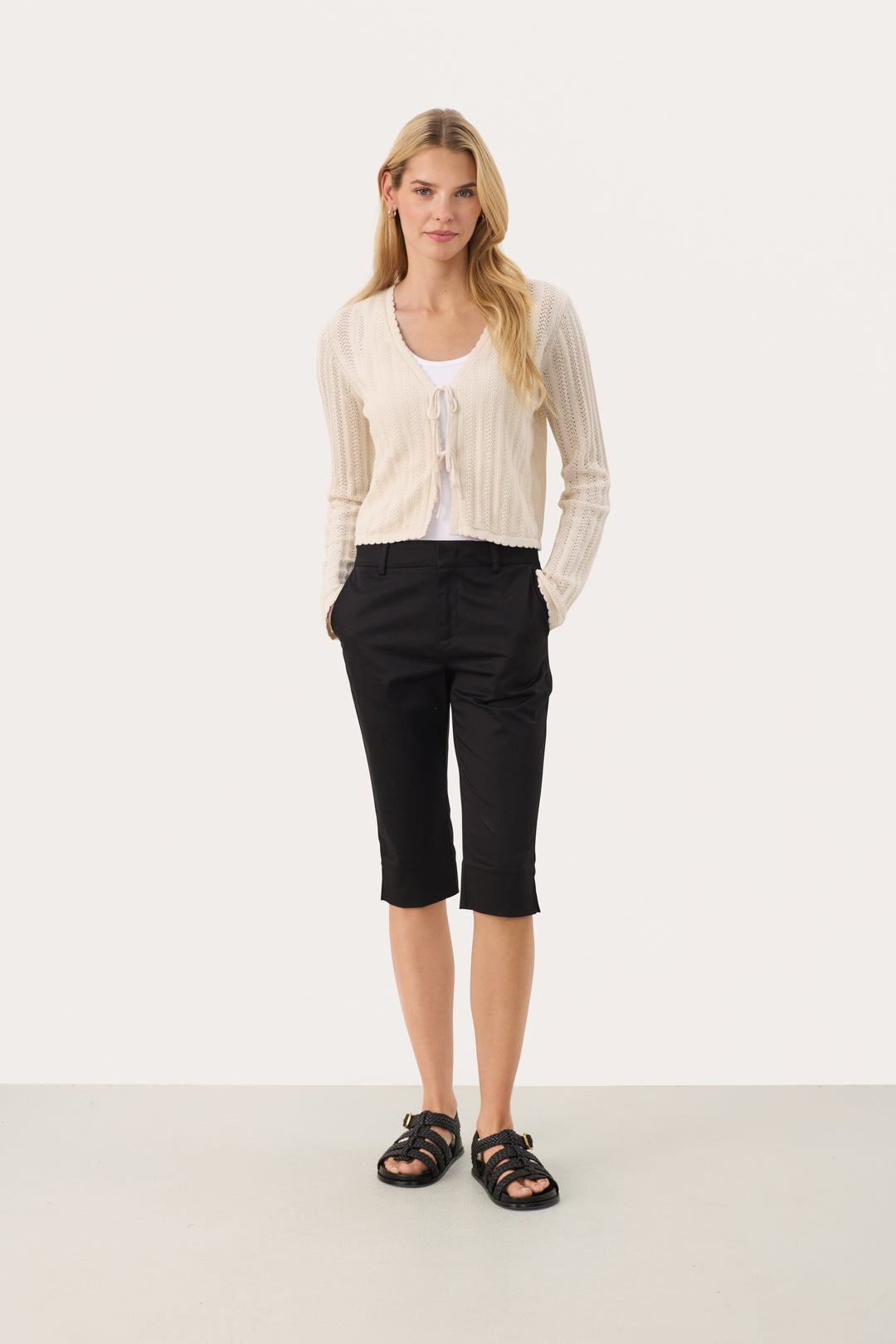 Part Two Rosefine Cardigan  30309679  Whitecap Gray