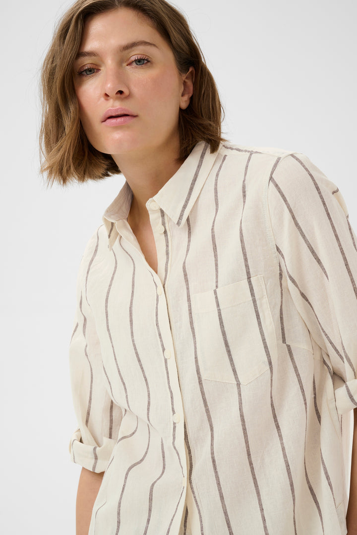Part Two Cindie Shirt  30309770  Neutral Stripe