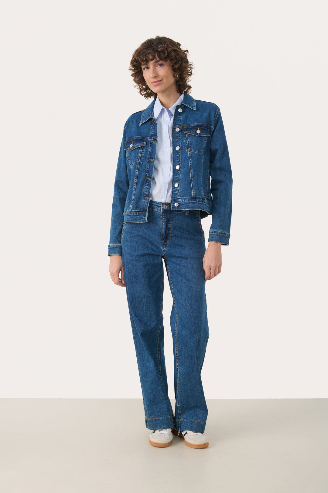 Part Two Nicholia Denim Jacket  30309883  Medium Dark Blue