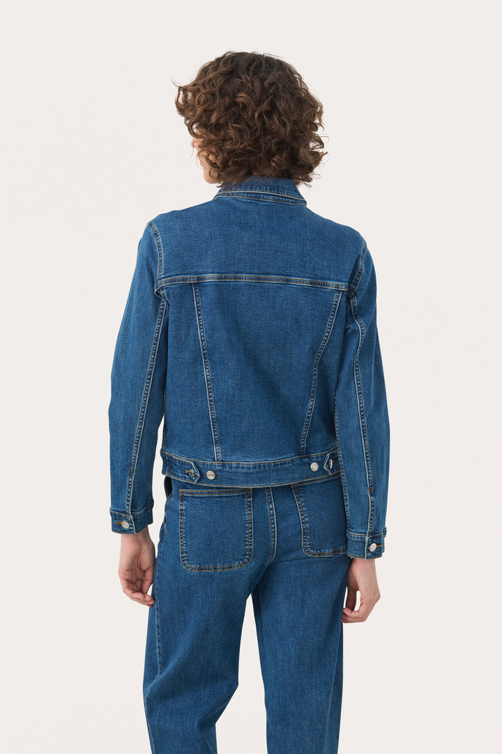 Part Two Nicholia Denim Jacket  30309883  Medium Dark Blue
