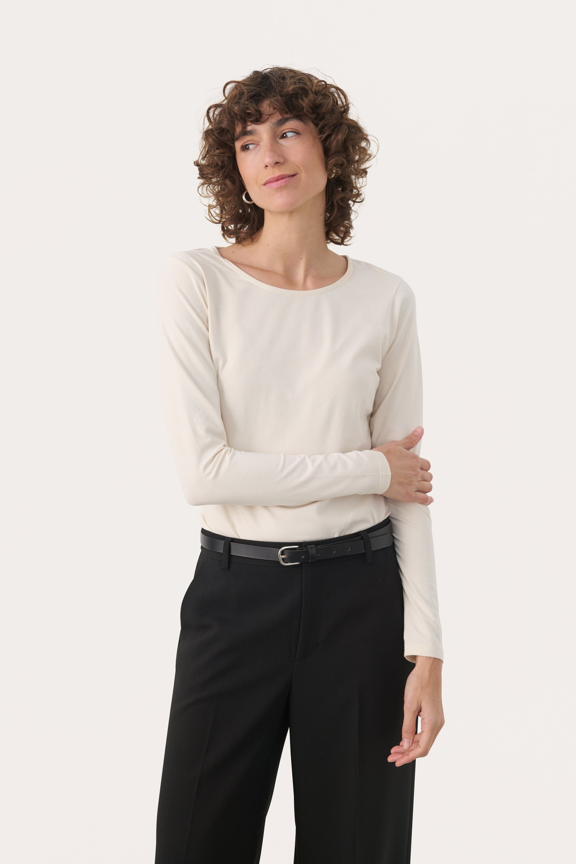 Part Two Nemajas Tee  30309911  Whitecap Grey