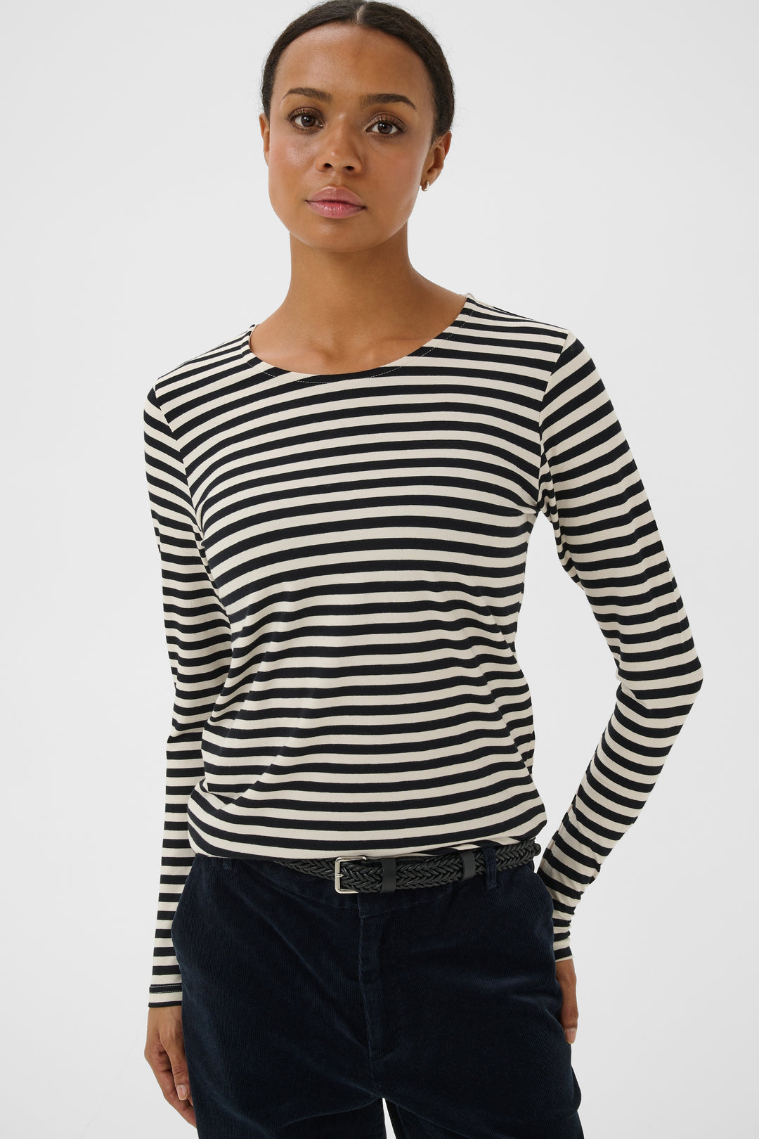 Part Two Nemajas Tshirt - Mole Stripe