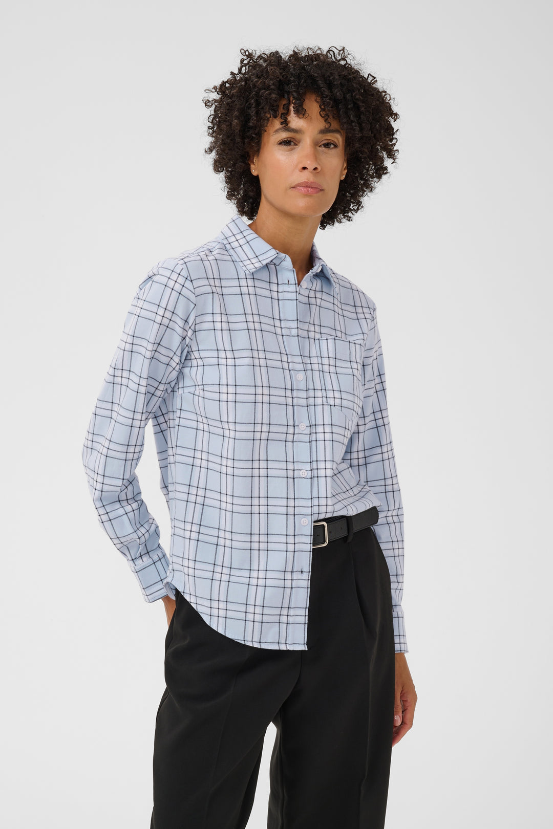 Part Two Yana Shirt  30310281  Heather Check