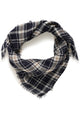Part Two Phia Scarf  30310321  Dark Navy Check
