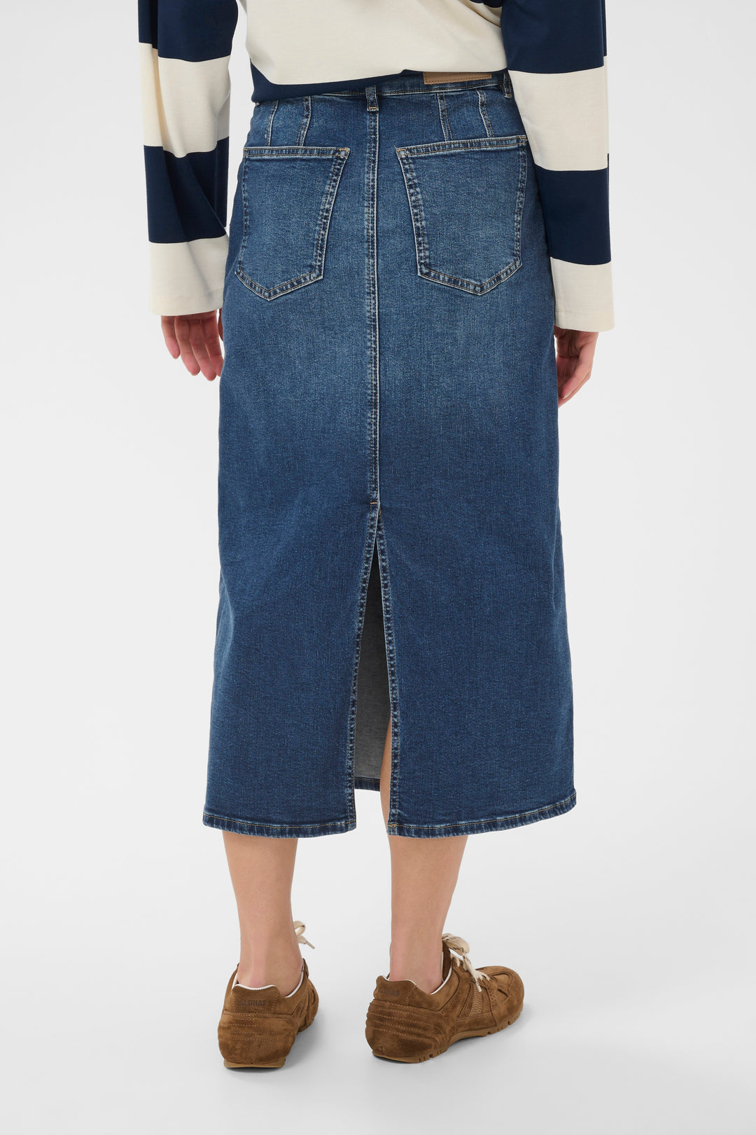 Part Two Aiya Denim Skirt  30310367  Medium Dark Blue