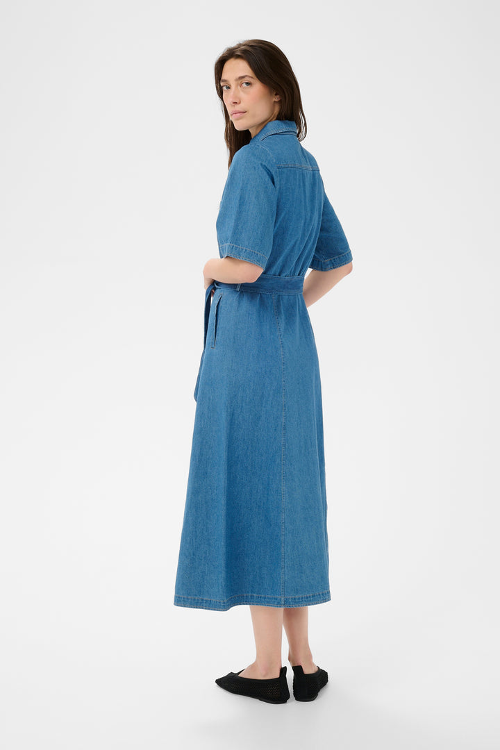 Part Two Ama Dress 30310380 Medium Blue Denim