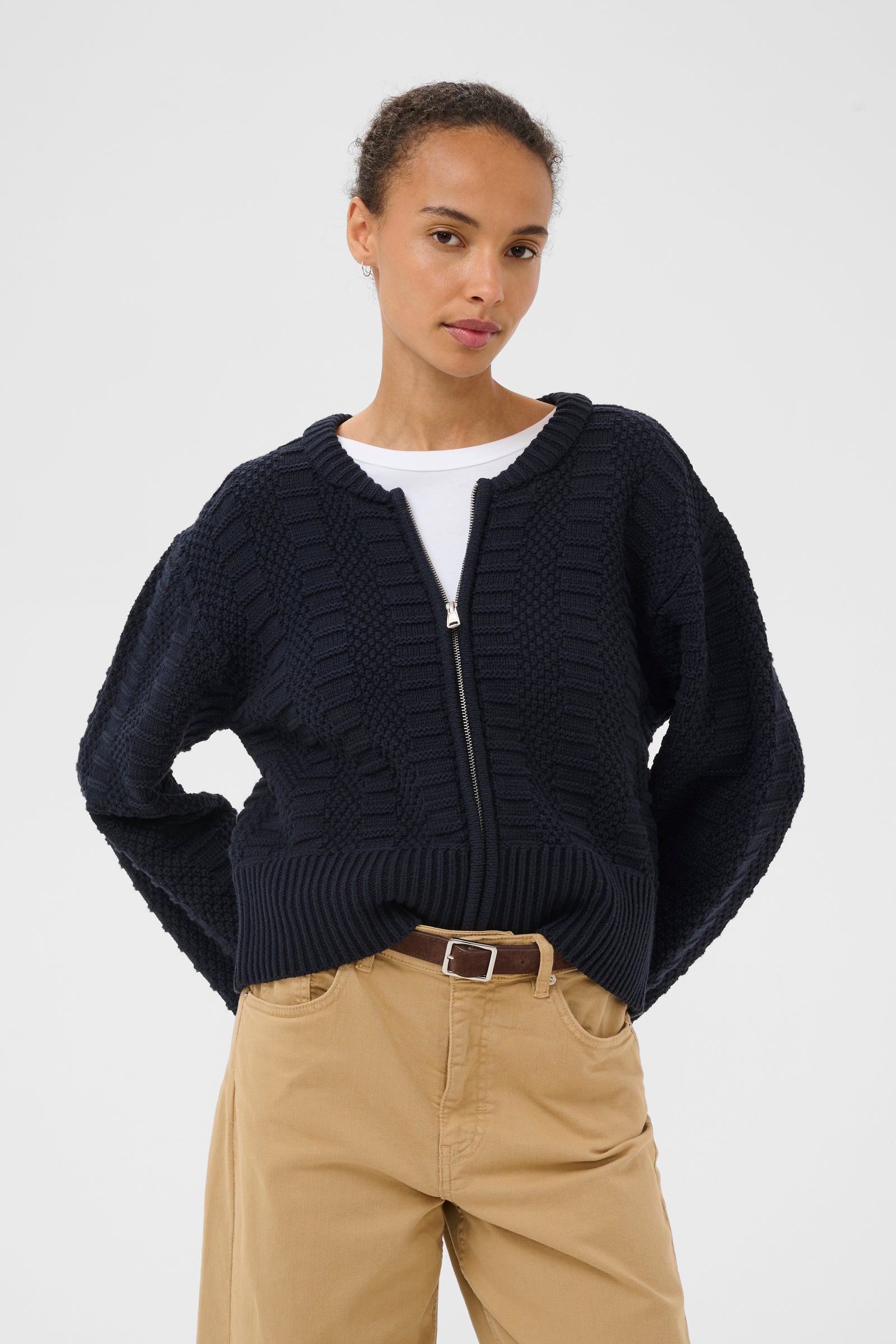 Part Two Aniela Cardigan  30310397  Dark Navy