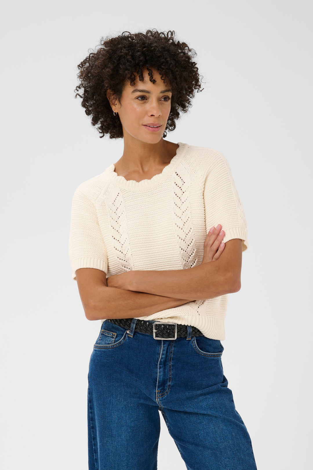 Part Two Anisette Pullover Sweater 30310398  Whisper White