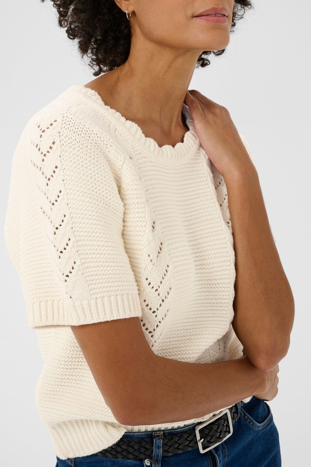 Part Two Anisette Pullover Sweater 30310398  Whisper White