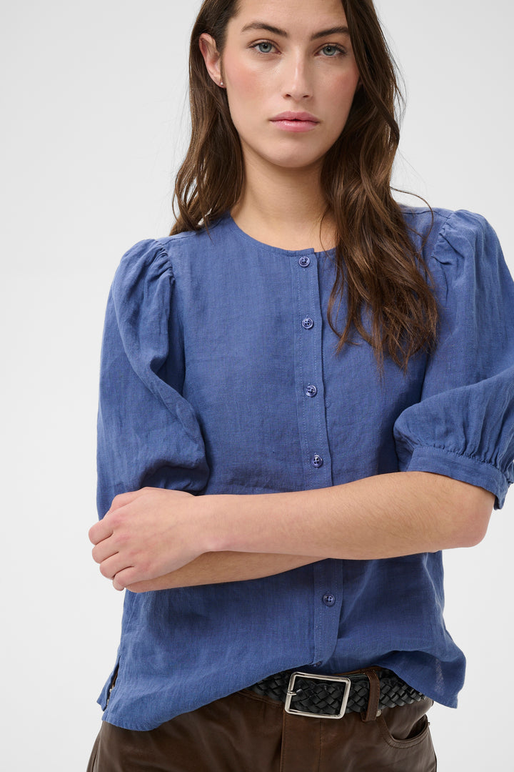 Part Two Azra Shirt  30310416  Blue Indigo