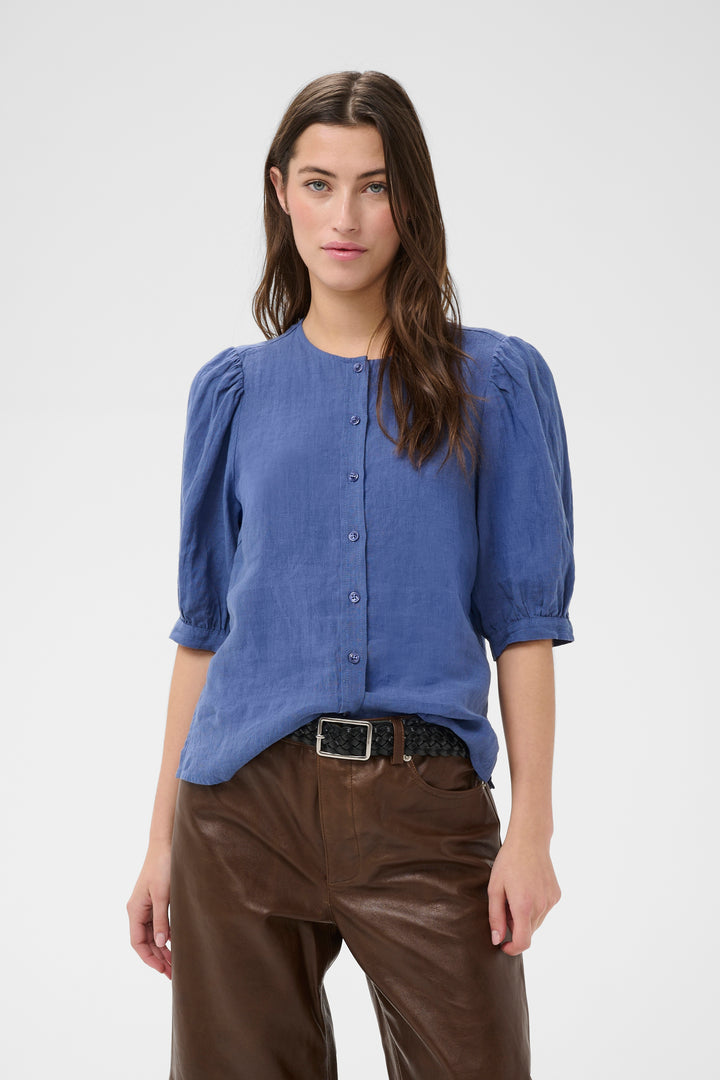 Part Two Azra Shirt  30310416  Blue Indigo