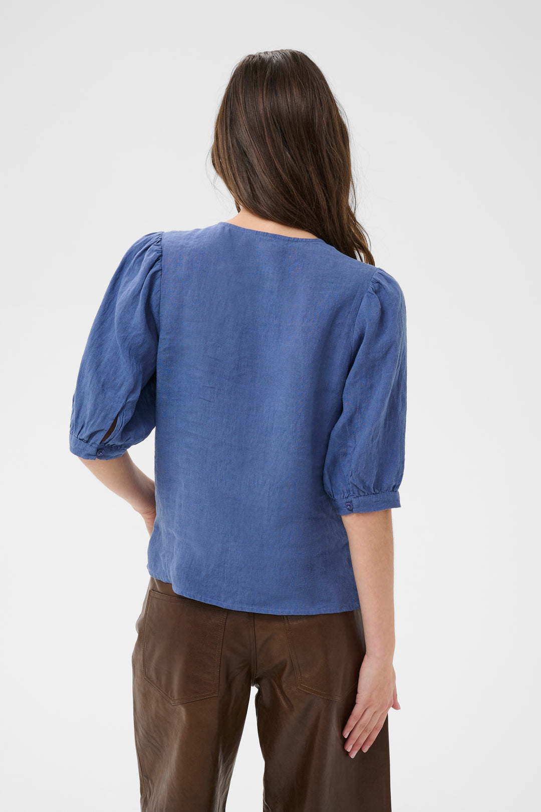 Part Two Azra Shirt  30310416  Blue Indigo