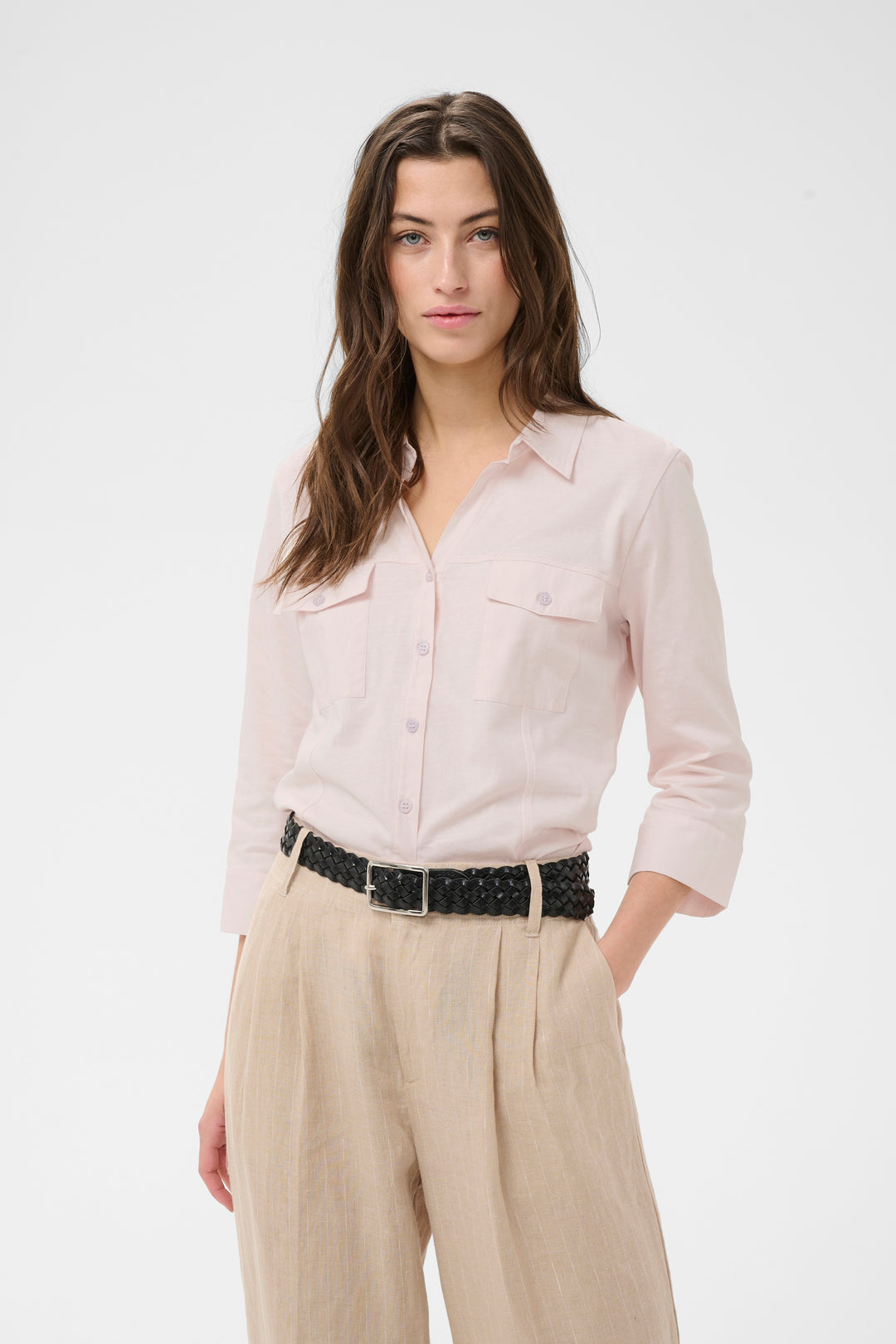 Part Two Anise Shirt  30310464  Mauve Chalk