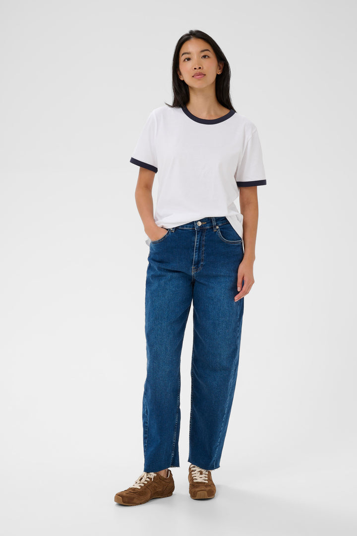 Part Two Angelita Tee  30310480  White/After Midnight