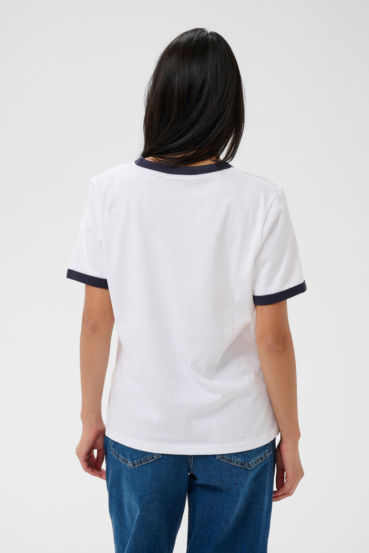 Part Two Angelita Tee  30310480  White/After Midnight