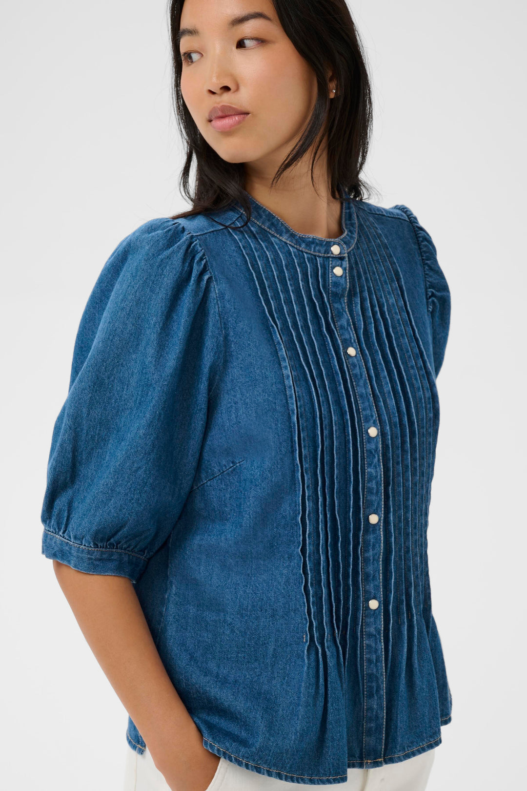 Part Two Alesia Top 30310483 Medium Denim Blue