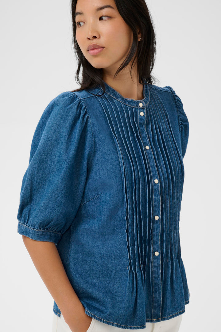 Part Two Alesia Top 30310483 Medium Denim Blue