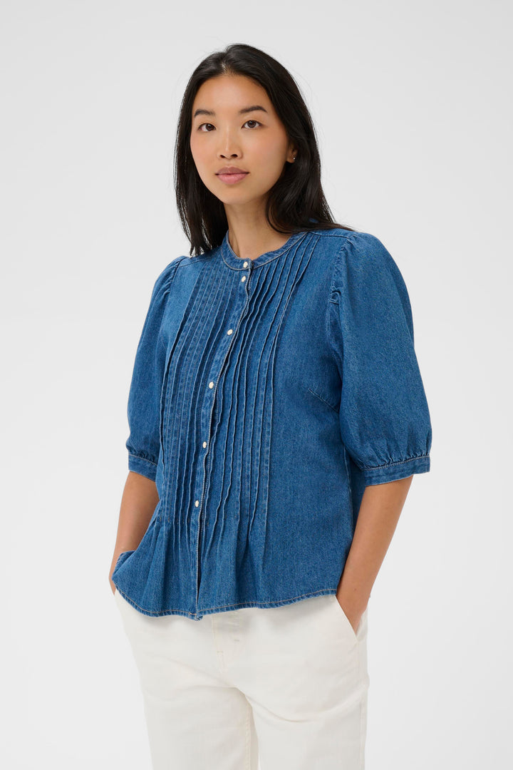 Part Two Alesia Top 30310483 Medium Denim Blue