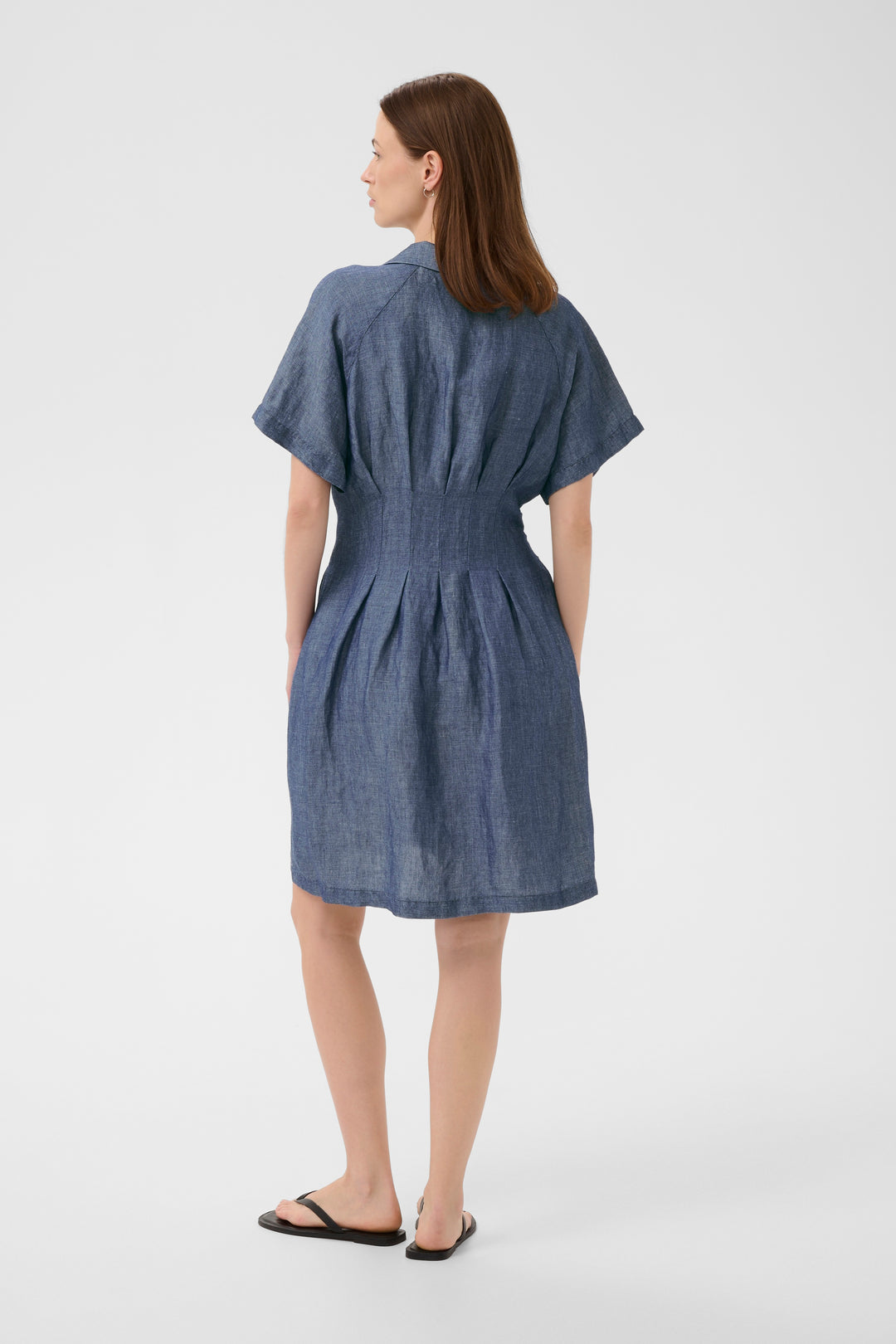 Part Two Betine Dress  30310517  Blue Chambray