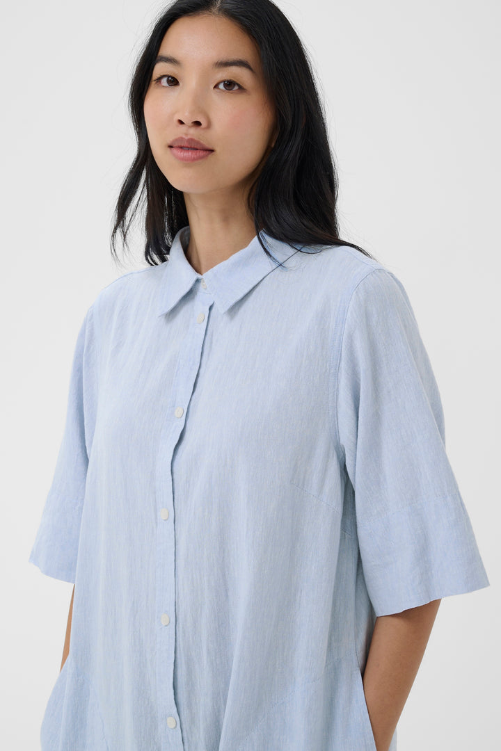 Part Two  Berrit Dress  30310539  Light Blue Chambray