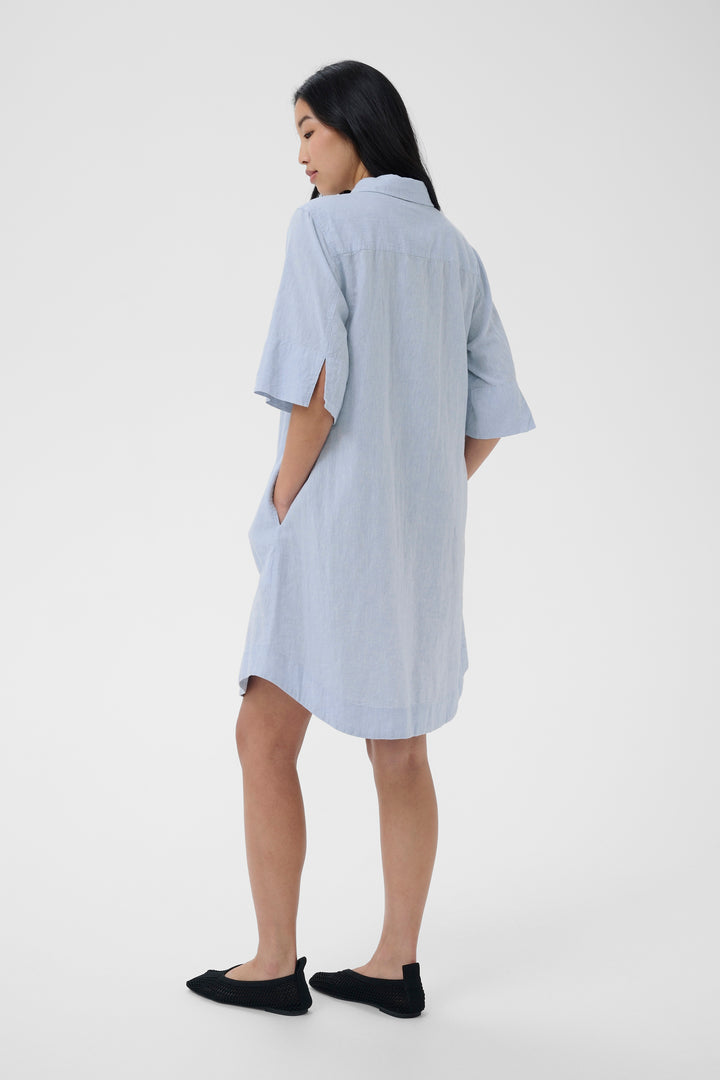 Part Two  Berrit Dress  30310539  Light Blue Chambray