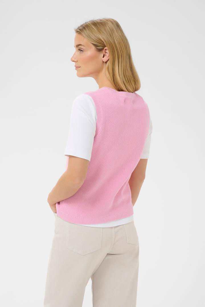Part Two Gemma Knit Vest  30310605  Cameo Pink