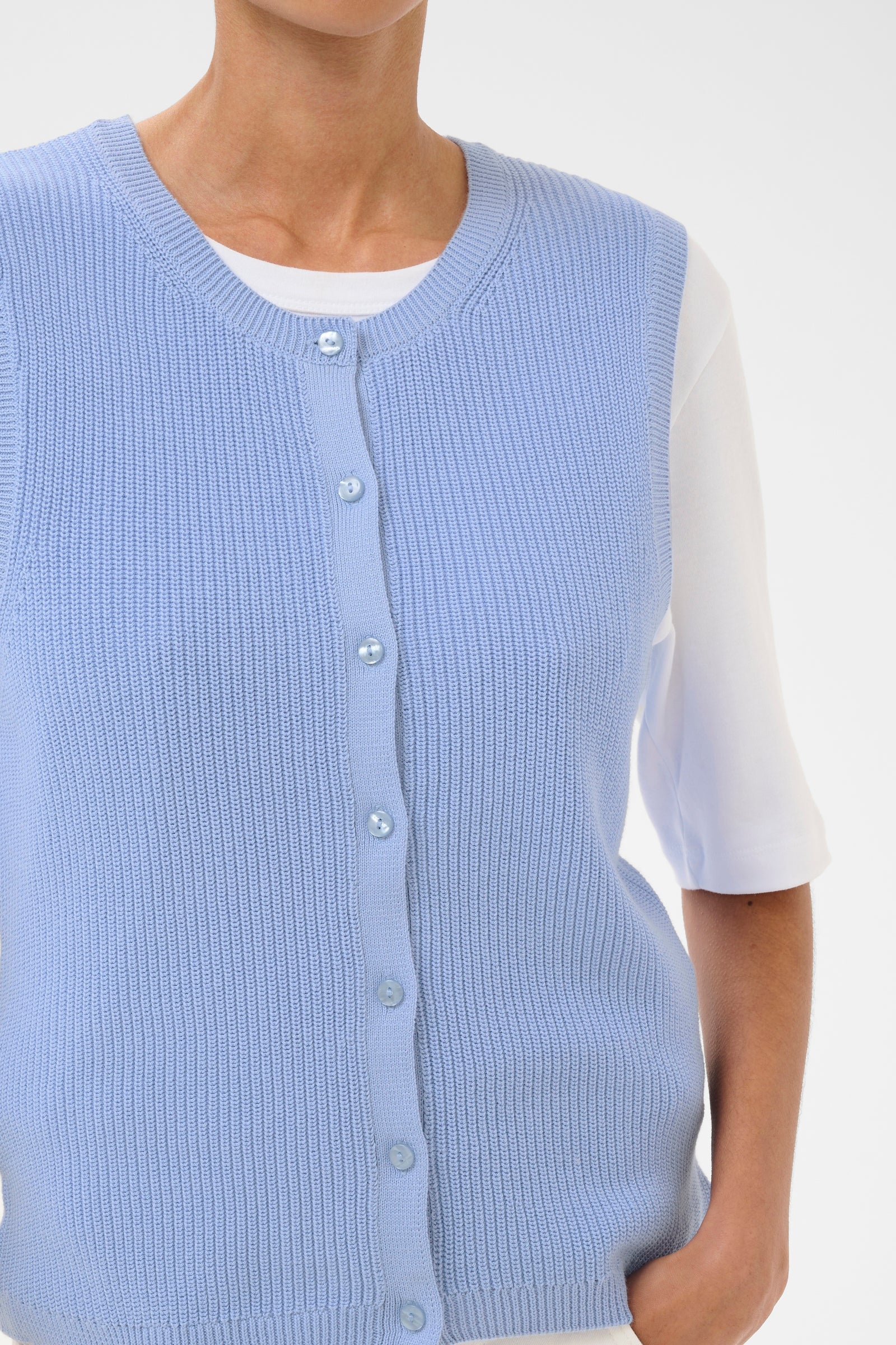 Part Two Gemma Knit Vest  30310605  Serenity