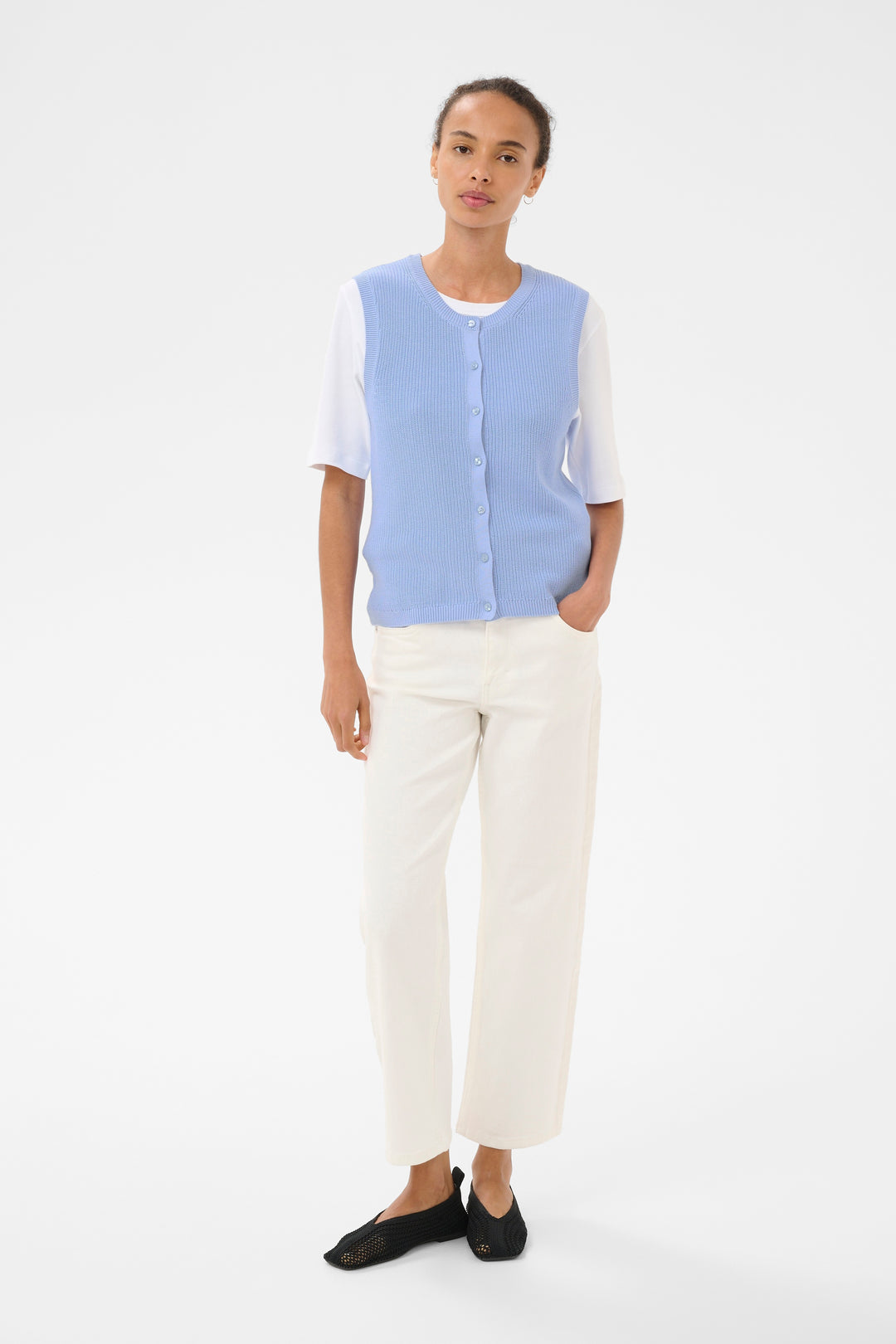 Part Two Gemma Knit Vest  30310605  Serenity