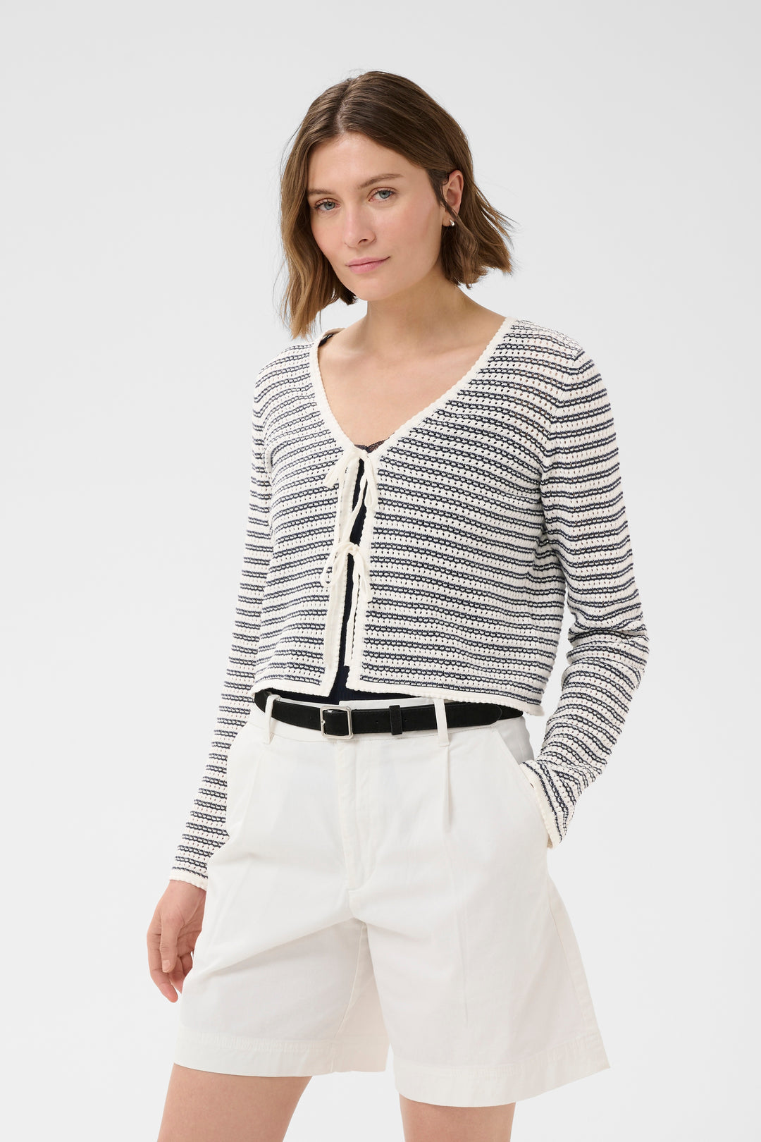 Part Two Rosefina Cardigan  30310648  After Midnight Stripe