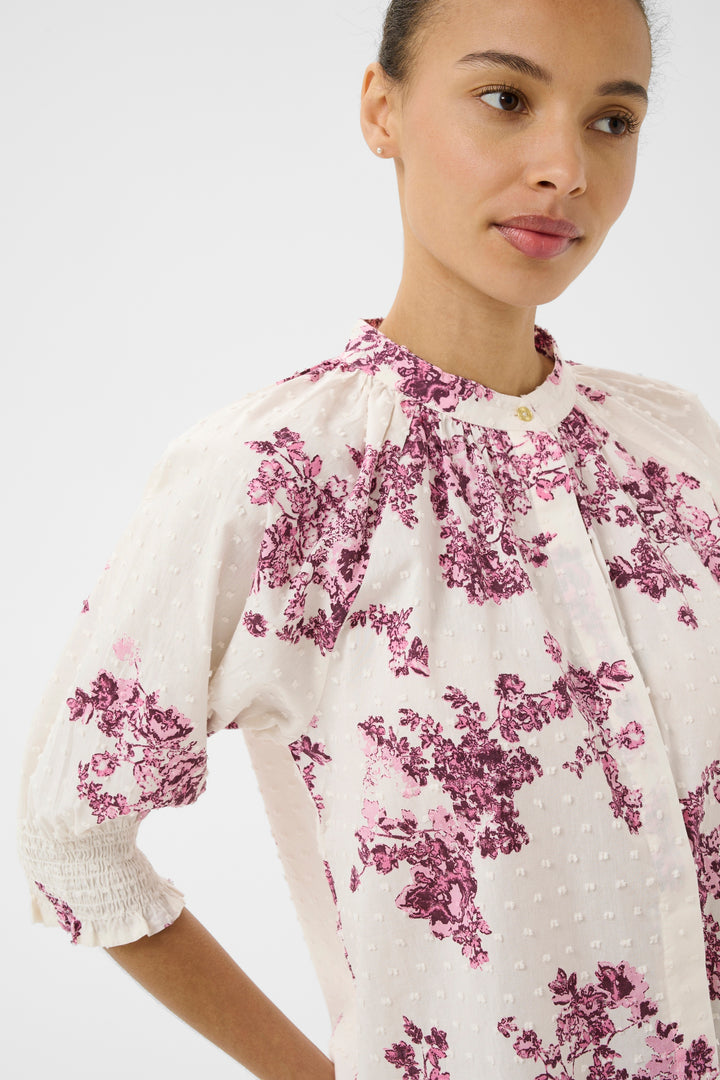 Part Two Almeras Top  30310709  Pink Shadow Flower Print