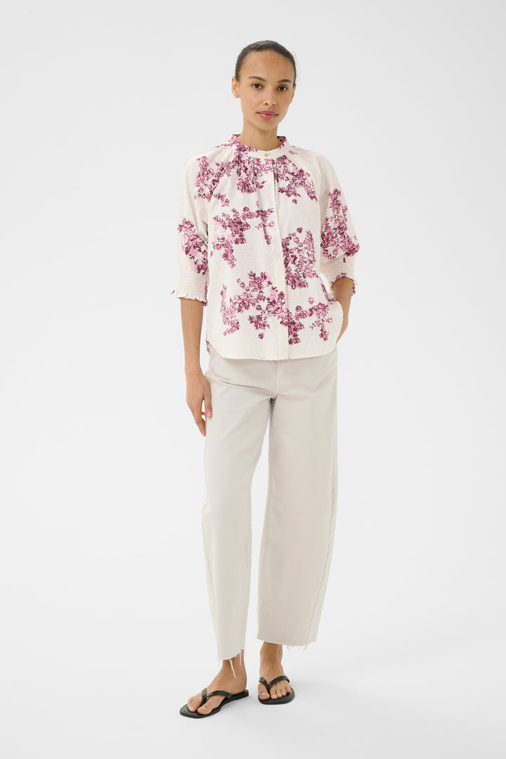 Part Two Almeras Top  30310709  Pink Shadow Flower Print