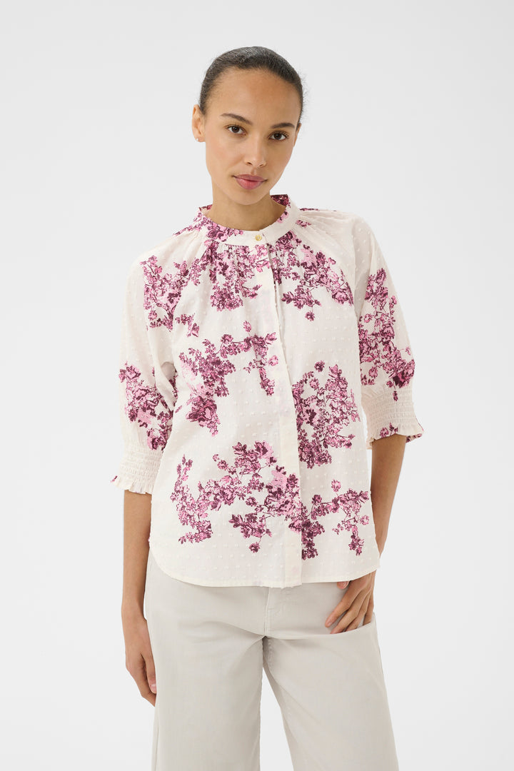 Part Two Almeras Top  30310709  Pink Shadow Flower Print