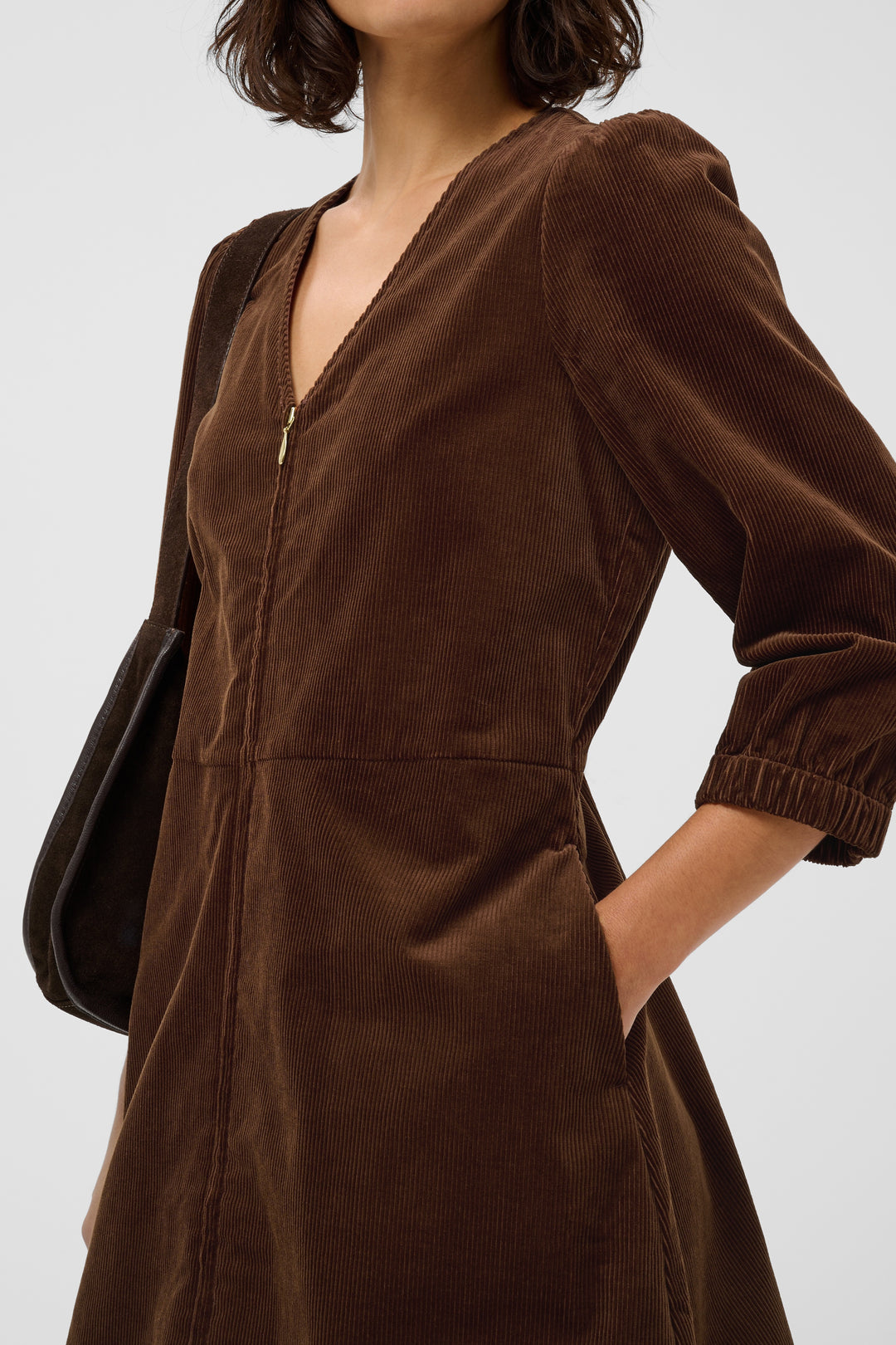 Part Two Corinna Dress  30310797  Downtown Brown
