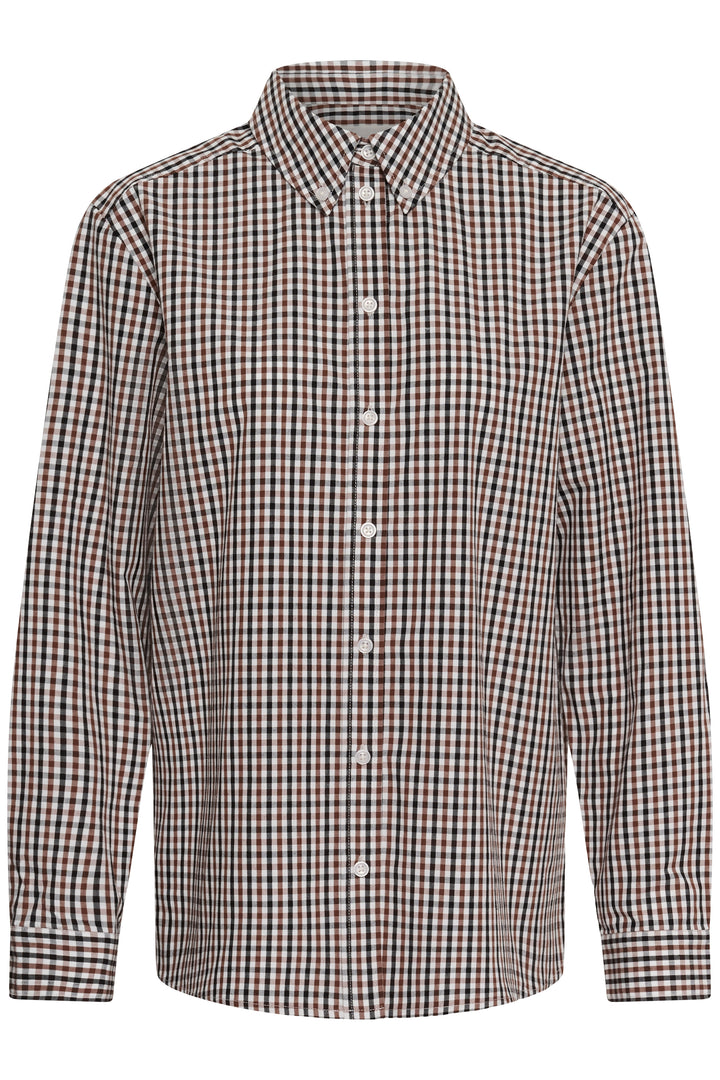 Part Two Chrestella Shirt  30310817  Downtown Brown Check