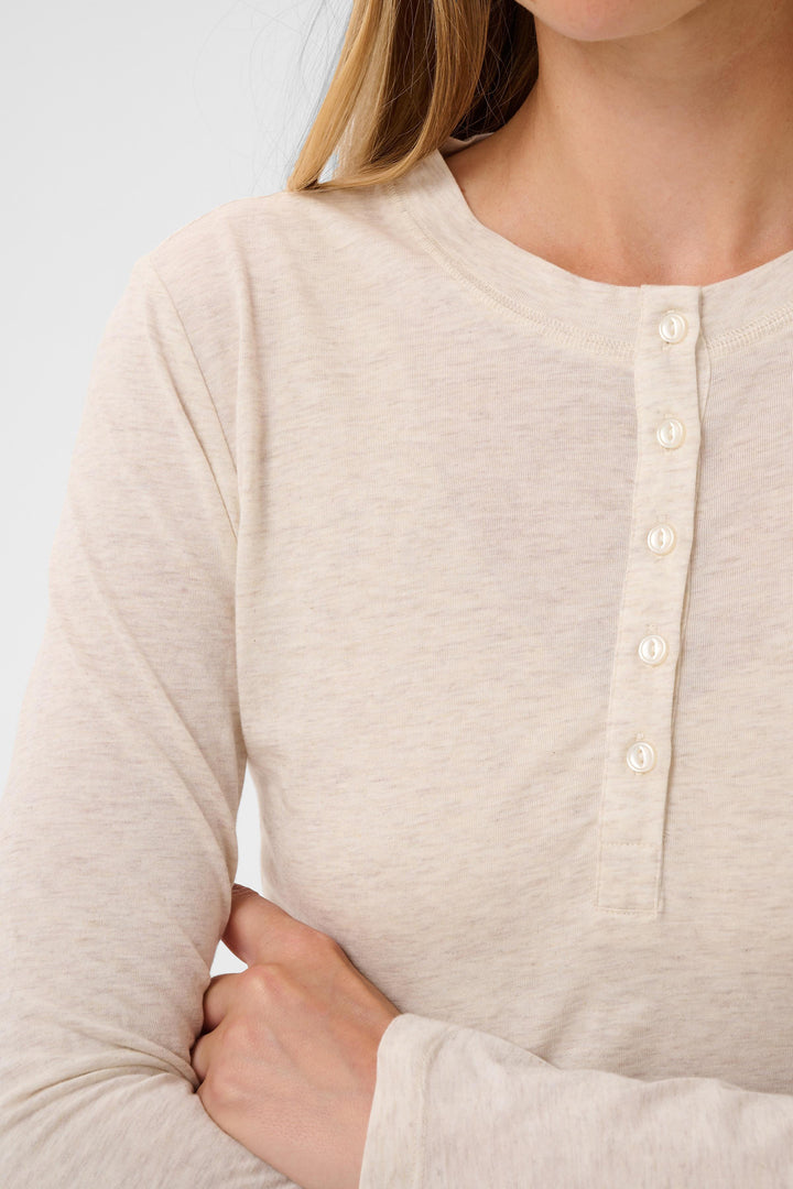 Part Two Chattia Tee  30310829  Whitecap Melange