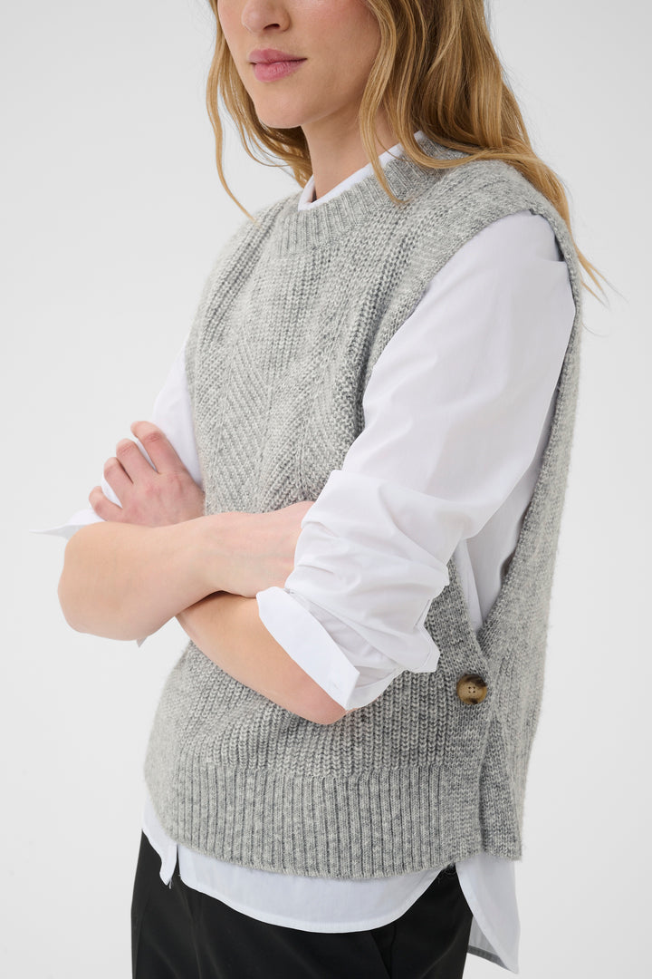 Part Two Charlye Vest  30310831  Medium Grey Melange