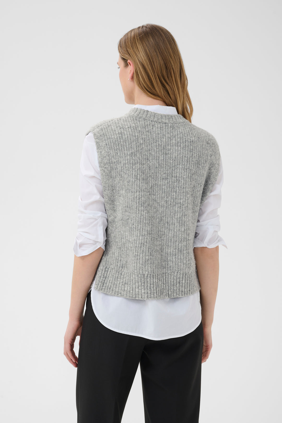 Part Two Charlye Vest  30310831  Medium Grey Melange