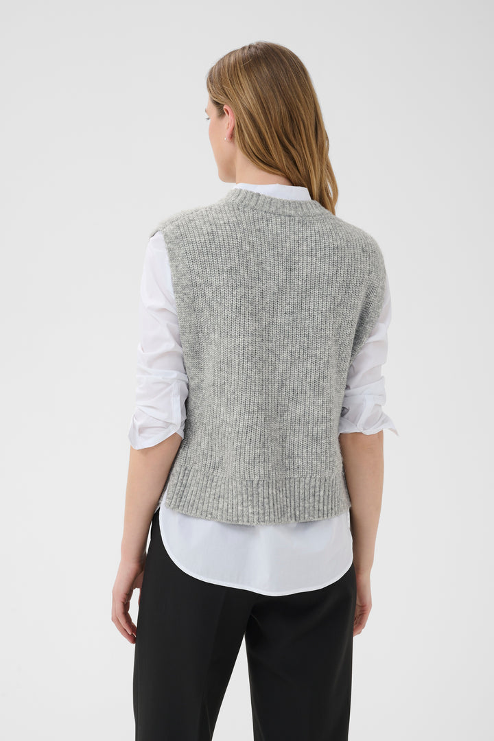 Part Two Charlye Vest  30310831  Medium Grey Melange