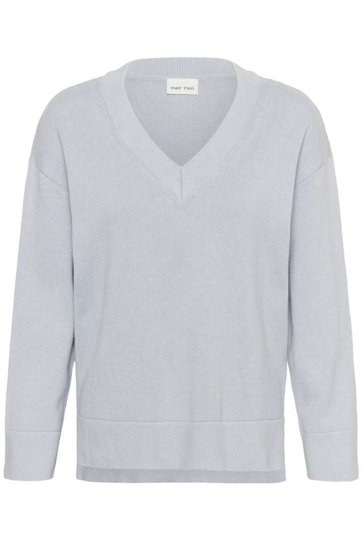 Part Two Charlin V-Neck Sweater  30310834  Gray Dawn