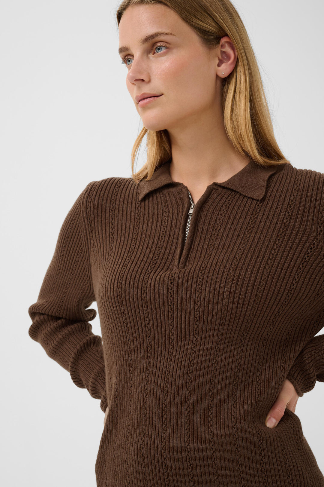Part Two Charley Pullover Sweater  30310835  Downtown Brown