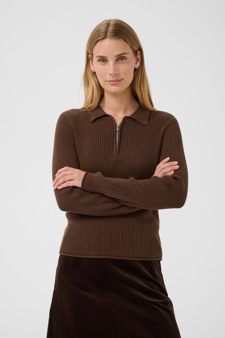 Part Two Charley Pullover Sweater  30310835  Downtown Brown